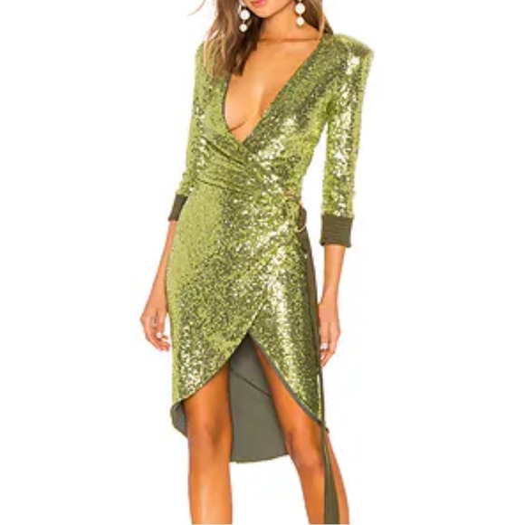 Zhivago Dresses & Skirts - Zhivago When the Sun Went Down Sequined Dress Green Size S